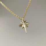 925 Silver | Mini North Star Necklace with Stones