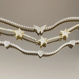 925 Silver | Heart Tennis Bracelet