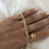 925 Silver | Stone Rectangular Chain Bracelet