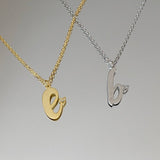 925 Silver | Letter Necklace with Heart Detailing