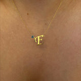 925 Silver | Evil Eye Letter Necklace