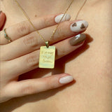 14K Gold | Unisex Custom Handwriting Engraved Necklace