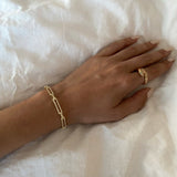 925 Silver | Stone Rectangular Chain Bracelet