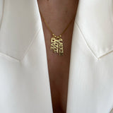 925 Silver | Box Chain Multi-Layer Necklace with Yellow Tones