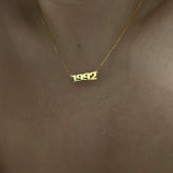 925 Silver | Custom Engraved Necklace in Special Font 8