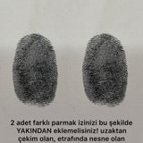 925 Silver | Custom Heart Necklace with Two Fingerprints