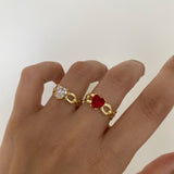 925 Silver | Diamond Heart Ring