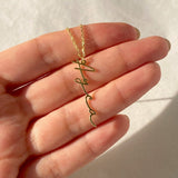 925 Silver | Personalized Vertical Name Necklace
