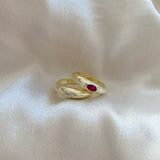 925 Silver | Colorful Domed Ring with Stones