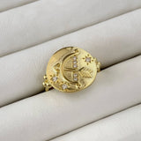 925 Silver | Antique Bow Medallion Ring