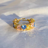 925 Silver | Pastel Colorful Heart Ring