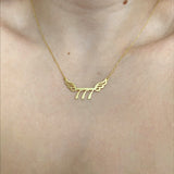 925 Silver | Angel Number Necklace with Wings