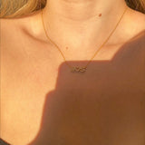 925 Silver | Custom Heart & Stone Letter Necklace