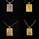 925 Silver | Unisex Custom Photo Engraved Necklace