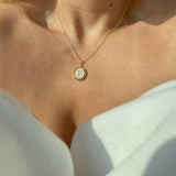 925 Silver | Mother of Pearl Letter Necklace