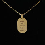 925 Silver | Custom Oval Pendant Necklace