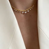 925 Silver | Round Stone Choker