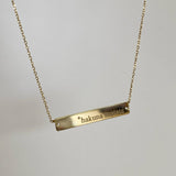 925 Silver | Custom Bar Necklace