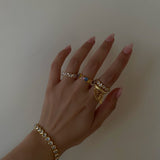 925 Silver | White Stone Heart Ring