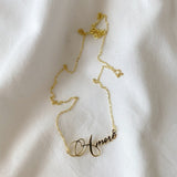 925 Silver | Custom  Necklace in Special Font 2