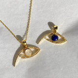 925 Silver | Moonstone Eye Necklace