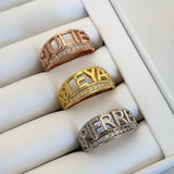 925 Silver | Custom Stone Heart Ring