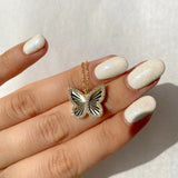 925 Silver | Zircon Stone Butterfly Necklace