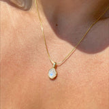 925 Silver | Natural Moonstone Necklace