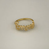 925 Silver | 3D Custom Handwriting Ring with Stones