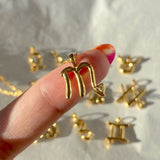 Zodiac Symbol Necklace with Stone Detailing