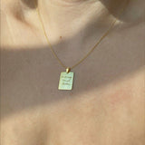 14K Gold | Unisex Custom Handwriting Engraved Necklace