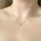 925 Silver | Daisy Necklace with Colorful Stone Detailing