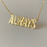 925 Silver | Vintage Custom Engraved Necklace