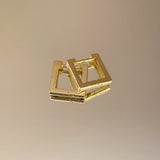 925 Silver | Mini Square Earrings