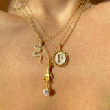 925 Silver | Hand Necklace with Heart Charm