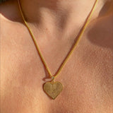 925 Silver | Custom Heart Necklace with Two Fingerprints