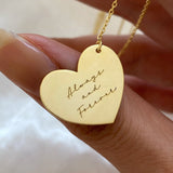 925 Silver | Custom Side Heart Necklace