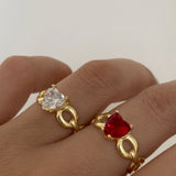 925 Silver | Diamond Heart Ring