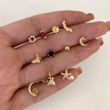 925 Silver | Gold Tragus-Compatible Piercings