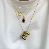 925 Silver | Cube Letter Necklace