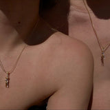 925 Silver | Unisex Hugging Couple Necklace