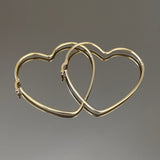 925 Silver | Large Heart Earrings