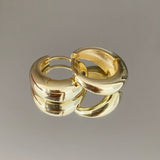 925 Silver | Domed Basic Hoop Earrings