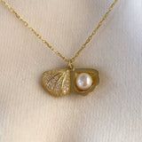 925 Silver | Pearl Shell Locket Necklace