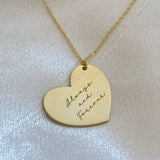 925 Silver | Custom Side Heart Necklace