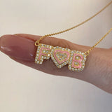 925 Silver | Custom Enamel Necklace in Your Chosen Color