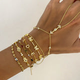 925 Silver | Multi Hamsa Bracelet with Stone Detailing