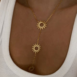 925 Silver | Sun Y Chain Necklace