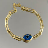 925 Silver | Single Eye Evil Eye Bracelet