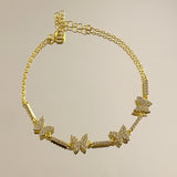 925 Silver | 4-Butterfly Tennis Bracelet